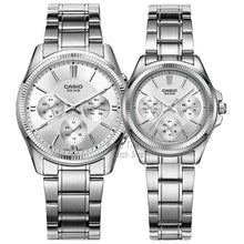 Load image into Gallery viewer, Casio Watch Couple Silver
